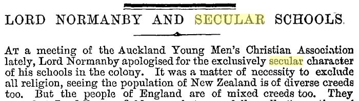 1878 lord normanby secular education