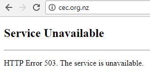 cec website offline