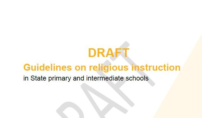 2018 draft guidelines religious instruction