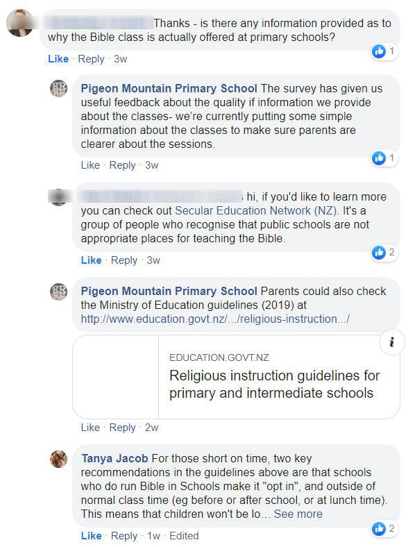 pigeon mountain school facebook page question 